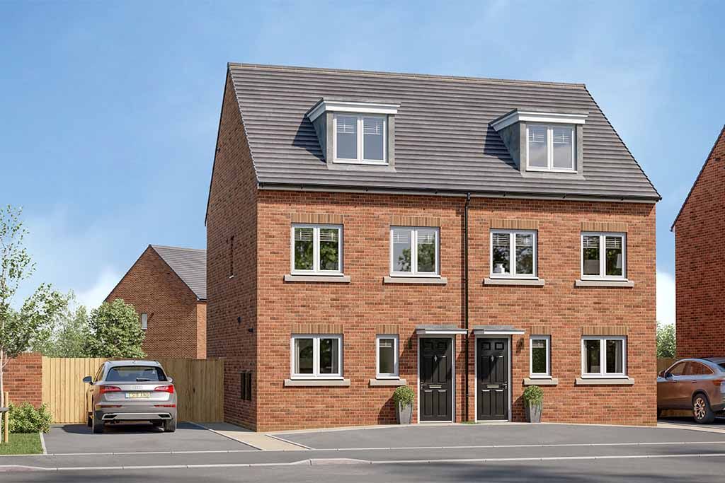 3 bed semi-detached house for sale"The Bamburgh" at Welsh Road, Garden City, Deeside CH6