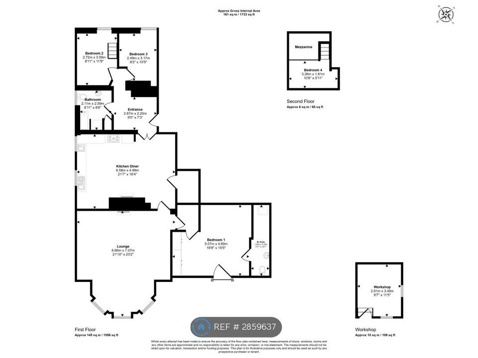 Additional image 2 of 3 bed flat to rentStyche Hall, Market Drayton TF9