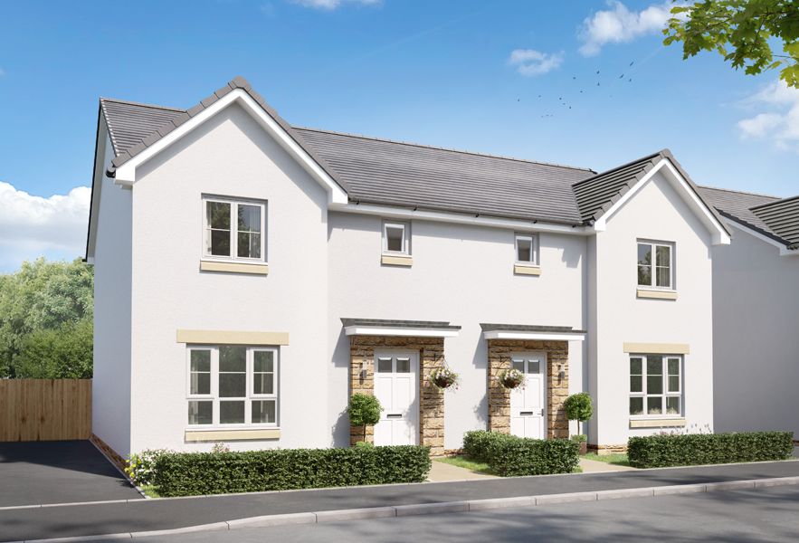 3 bed semi-detached house for sale"Craigend" at Auburn Locks, Wallyford EH21