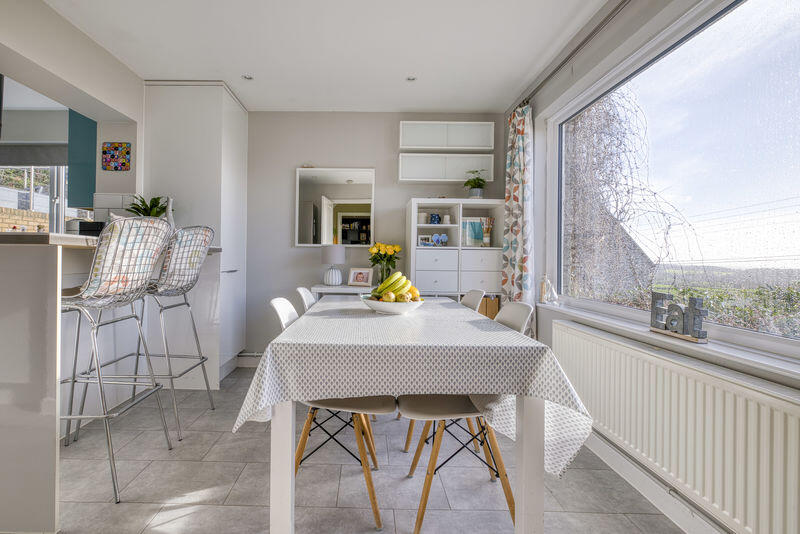 Elevated detached village home in West Horrington enjoying open views across Wells  photo 5