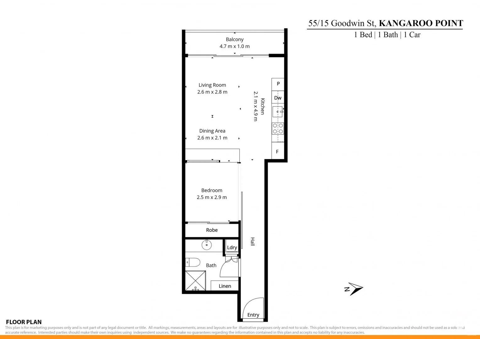 Additional image 22 of ID:21172912/15 Goodwin Street, Kangaroo Point QLD 4169