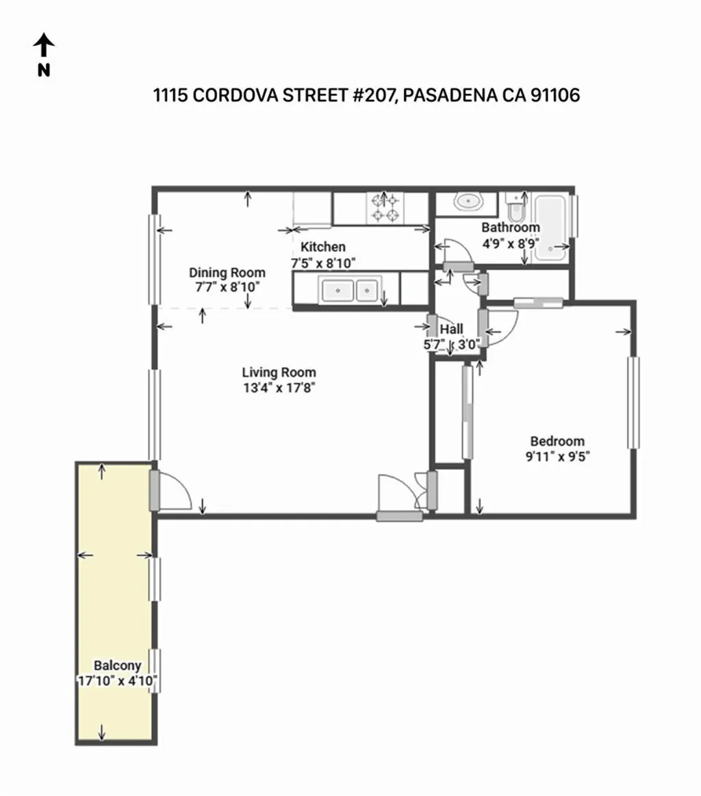1115 Cordova St Unit 207, Pasadena, CA 91106