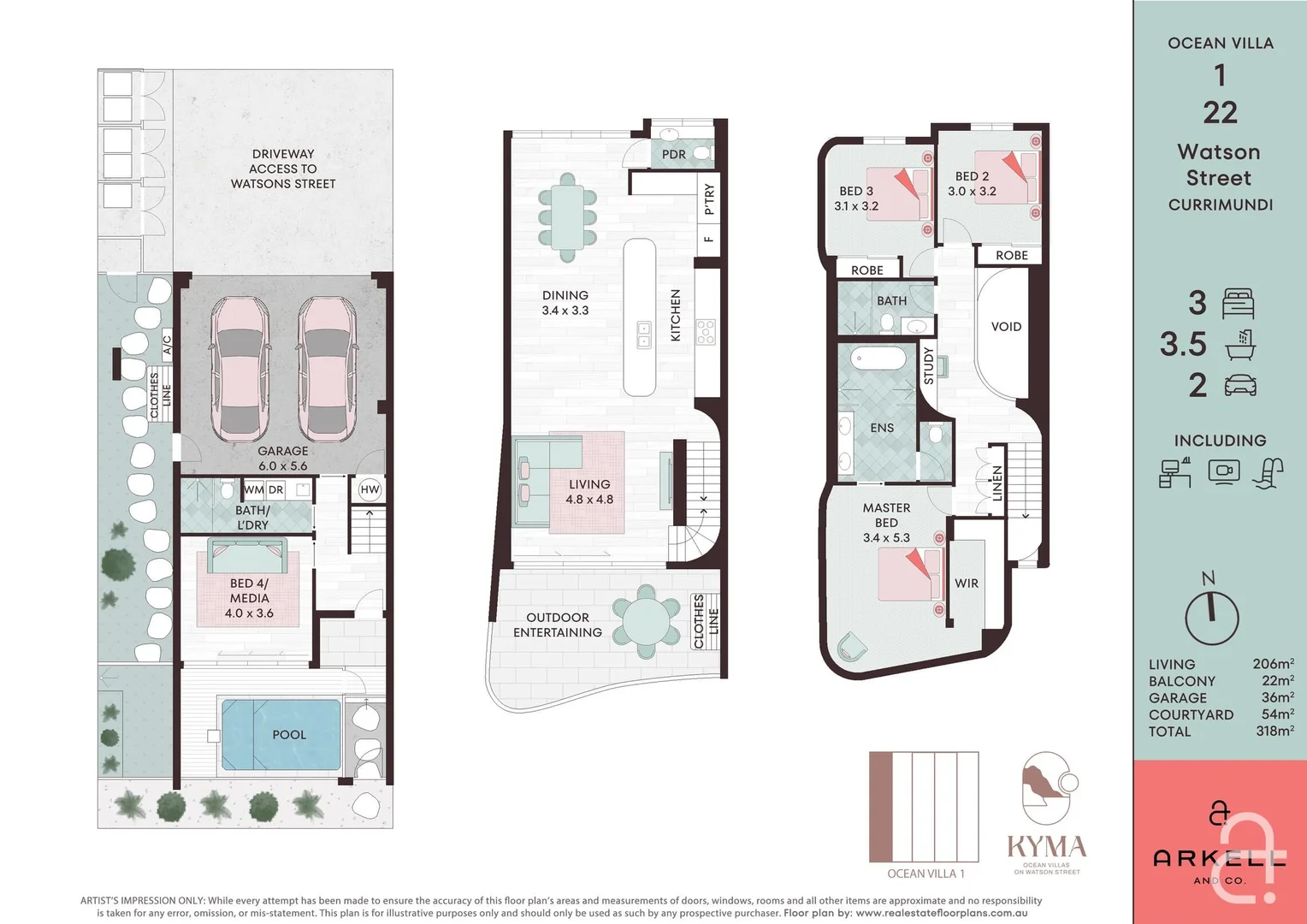 Additional image 32 of Villas 1-5 'Kyma'/22 Watson Street, Currimundi QLD 4551
