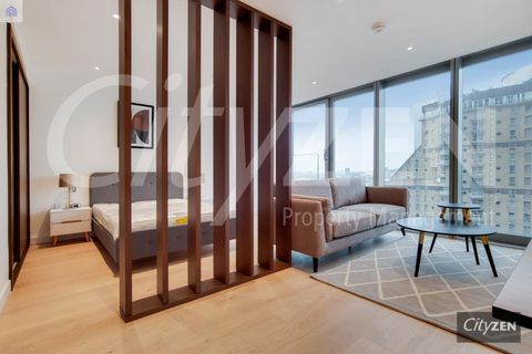 Landmark Pinnacle, Landmark Square, London E14, Studio to rent
