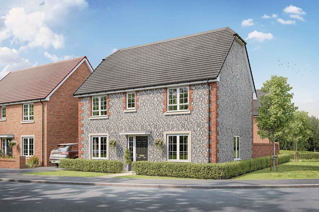 4 bed detached house for sale"The Tewksdale - Plot 301" at Alresford Down, Sun Lane, New Alresford, Winchester SO24