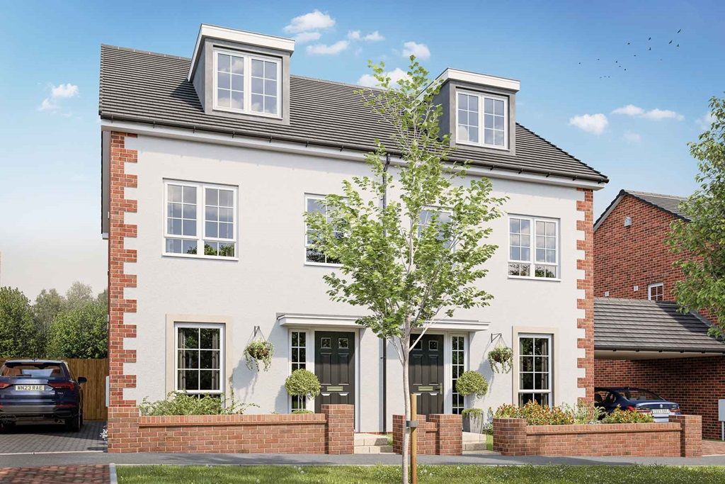 3 bed semi-detached house for sale"The Owlton - Plot 299" at Alresford Down, Sun Lane, New Alresford, Winchester SO24