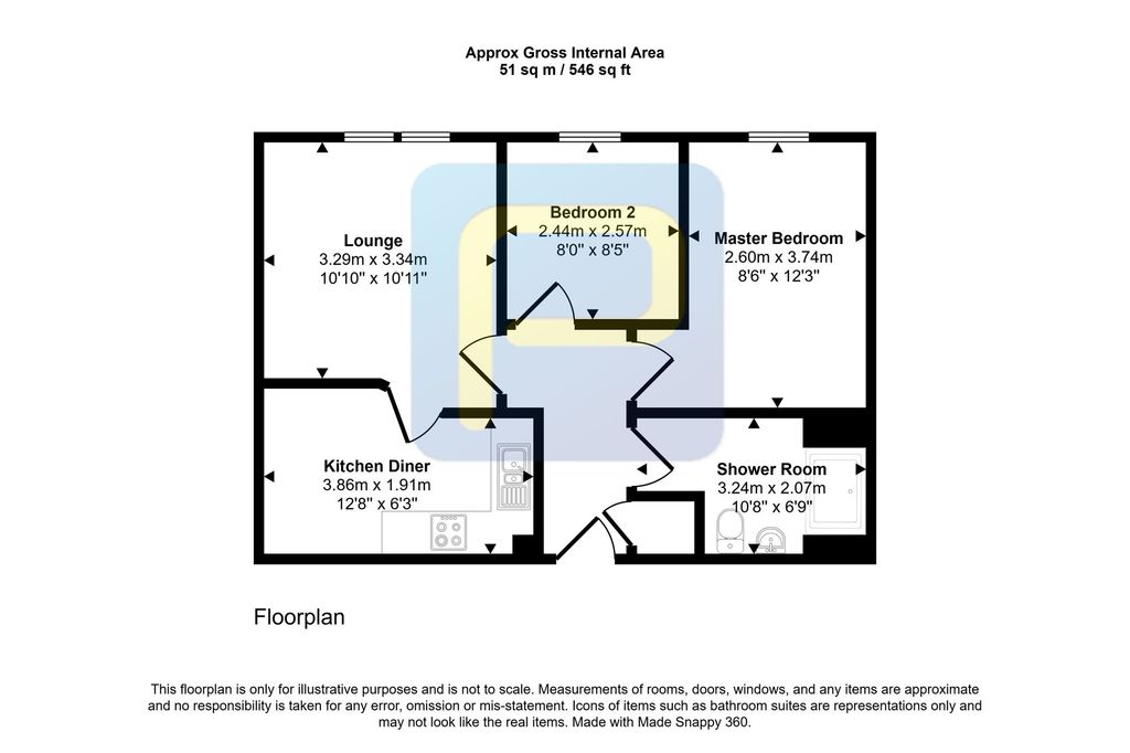 Additional image 11 of 2 bed flat for salePark View, Alnwick NE66