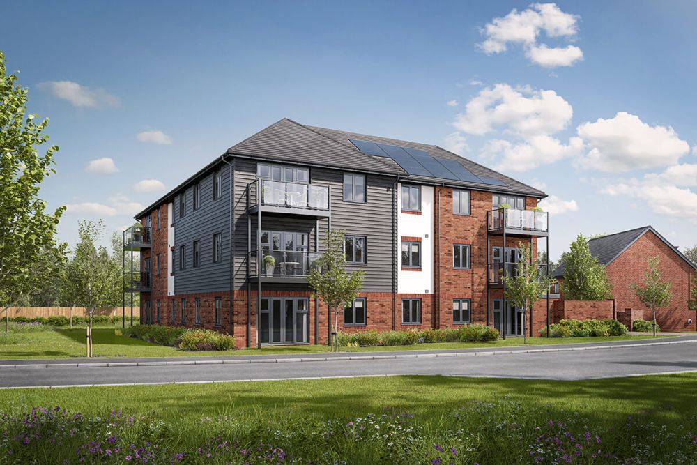 2 bed flat for sale"Lenham House Apartment A" at New Estates Roads Off Biggs Lane, Arborfield RG2