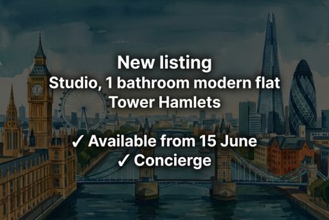 Marsh Wall, London E22, Studio to rent