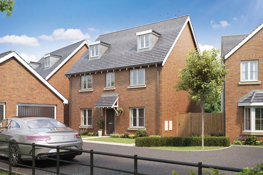 5 bed detached house for sale"The Garrton - Plot 326" at Wellington Place, Airfield Road, Market Harborough, Leicester LE16