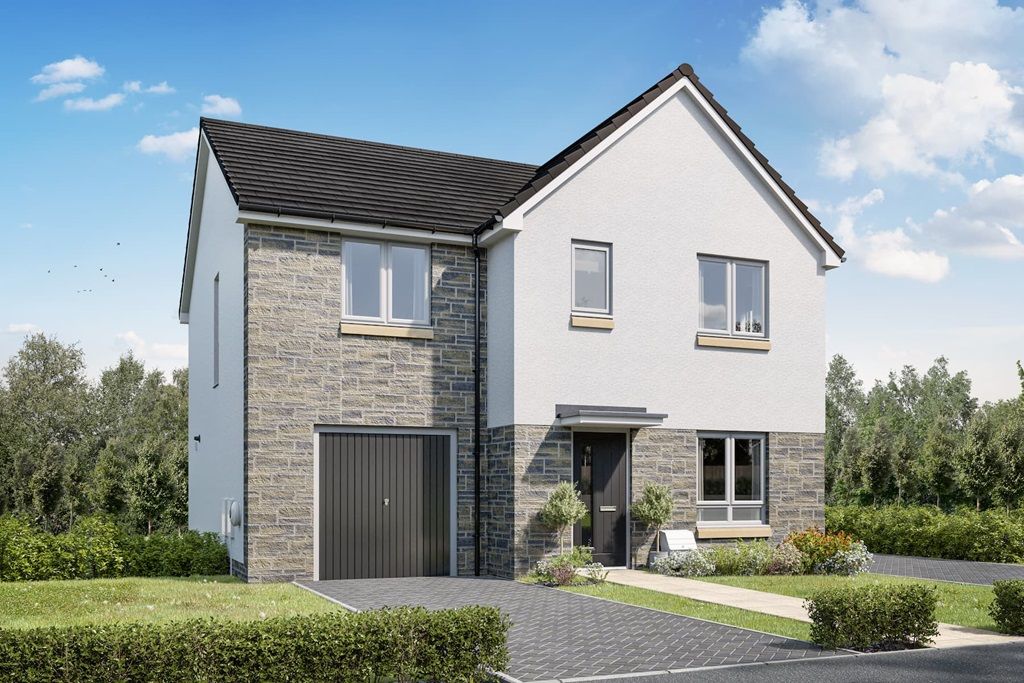 4 bed detached house for sale"The Chalham - Plot 166" at Torrance Place, Burns Crescent, Holytown, Motherwell ML1