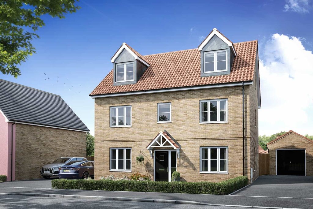 5 bed detached house for sale"The Dunnerton - Plot 313" at Westland Heath, 7 Tufnell Gardens, Off Acton Lane, Sudbury CO10