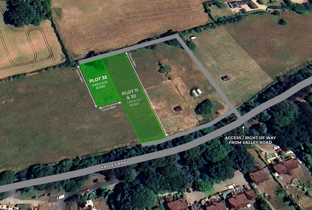 Land for salePlot 33, Valley Road, Barham, Canterbury, Kent CT4