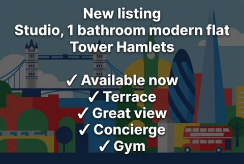 Baltimore Wharf, London E14, Studio to rent