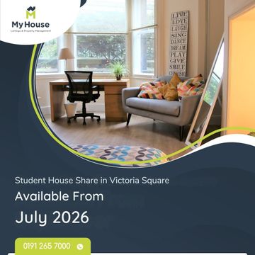 Victoria Square, Jesmond, Newcastle Upon Tyne NE2, Room to rent