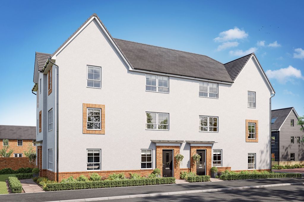 4 bed terraced house for sale"Haversham" at Waterhouse Way, Hampton, Peterborough PE7