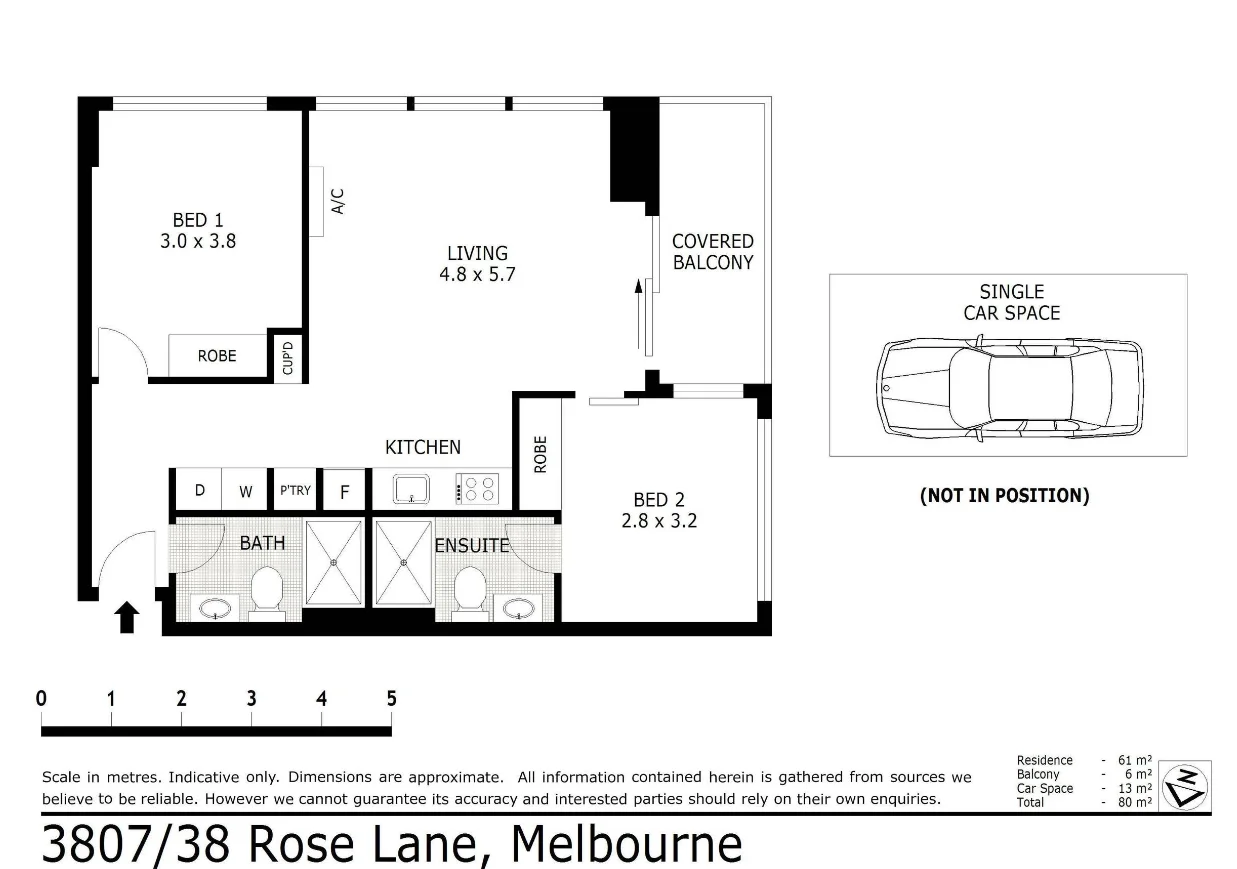 Additional image 9 of 3807/38 Rose Lane, Melbourne VIC 3000
