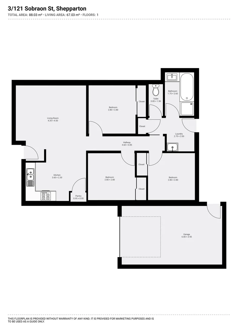 Additional image 30 of 1, 2 & 3/121 Sobraon Street, Shepparton VIC 3630