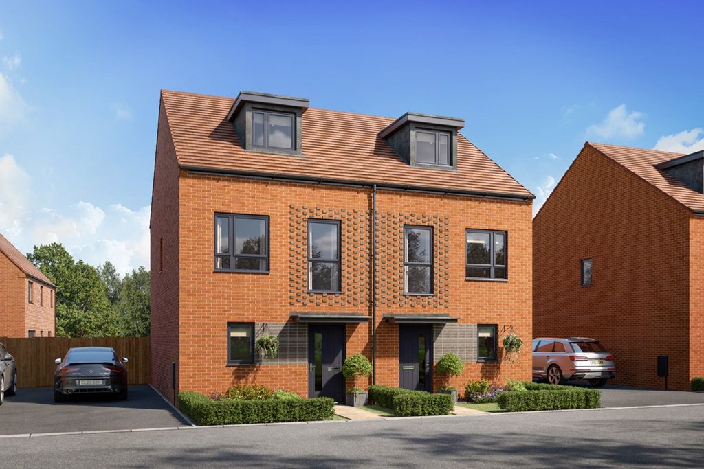 3 bed semi-detached house for sale"The Harrton - Plot 186" at Auster Place At Brightwell Lakes, Auster Way, Martlesham IP5