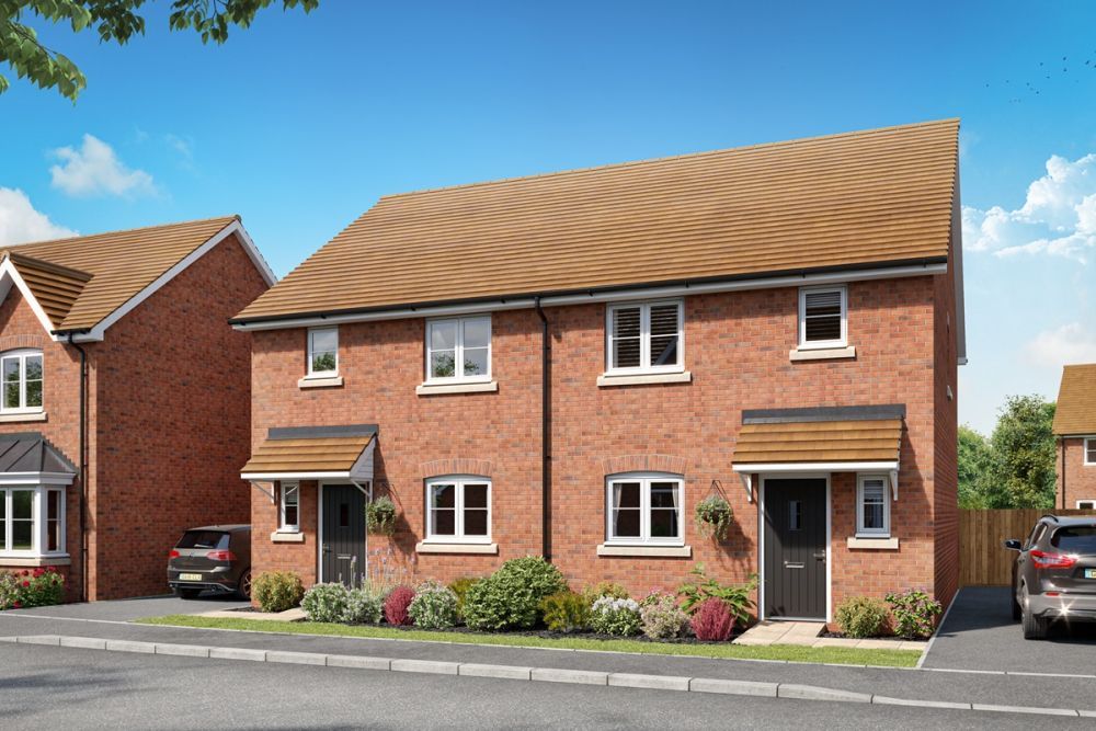 3 bed semi-detached house for sale"The Evesham" at Holmer Road, Hereford HR4