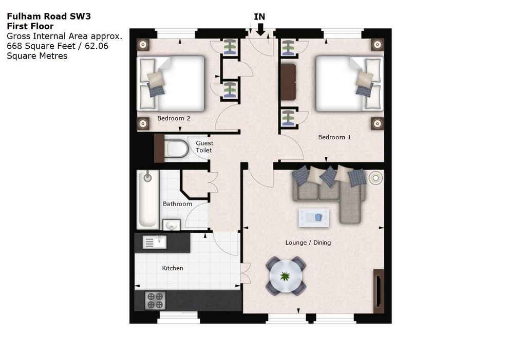 Additional image 17 of 2 bed flat to rentFulham Road, South Kensington SW3