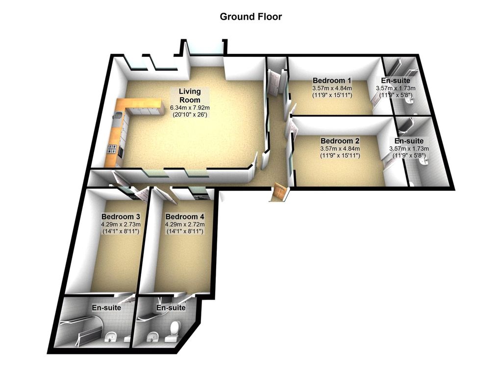 Additional image 13 of 4 bed flat to rentSt Edmund House, Rope Walk, Ipswich, Suffolk IP4