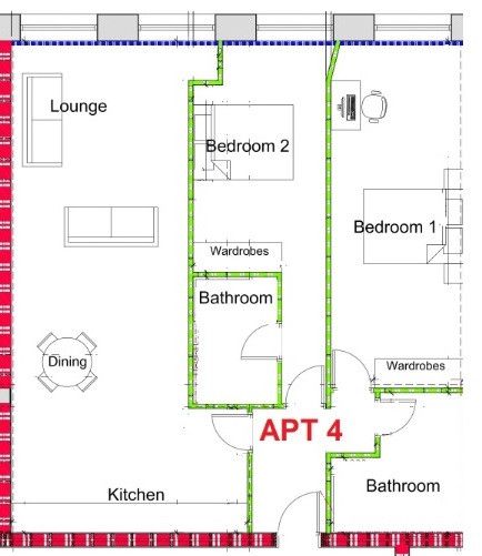 Additional image 2 of 2 bed flat to rentBuckingham House, Glovers Court, Preston, Lancashire PR1