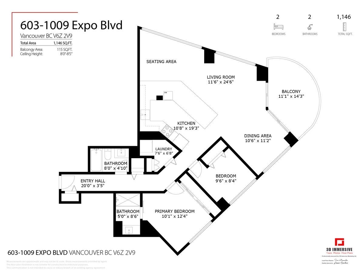 Additional image 2 of 603-1009 Expo Boulevard, Vancouver, BC, V6Z 2V9