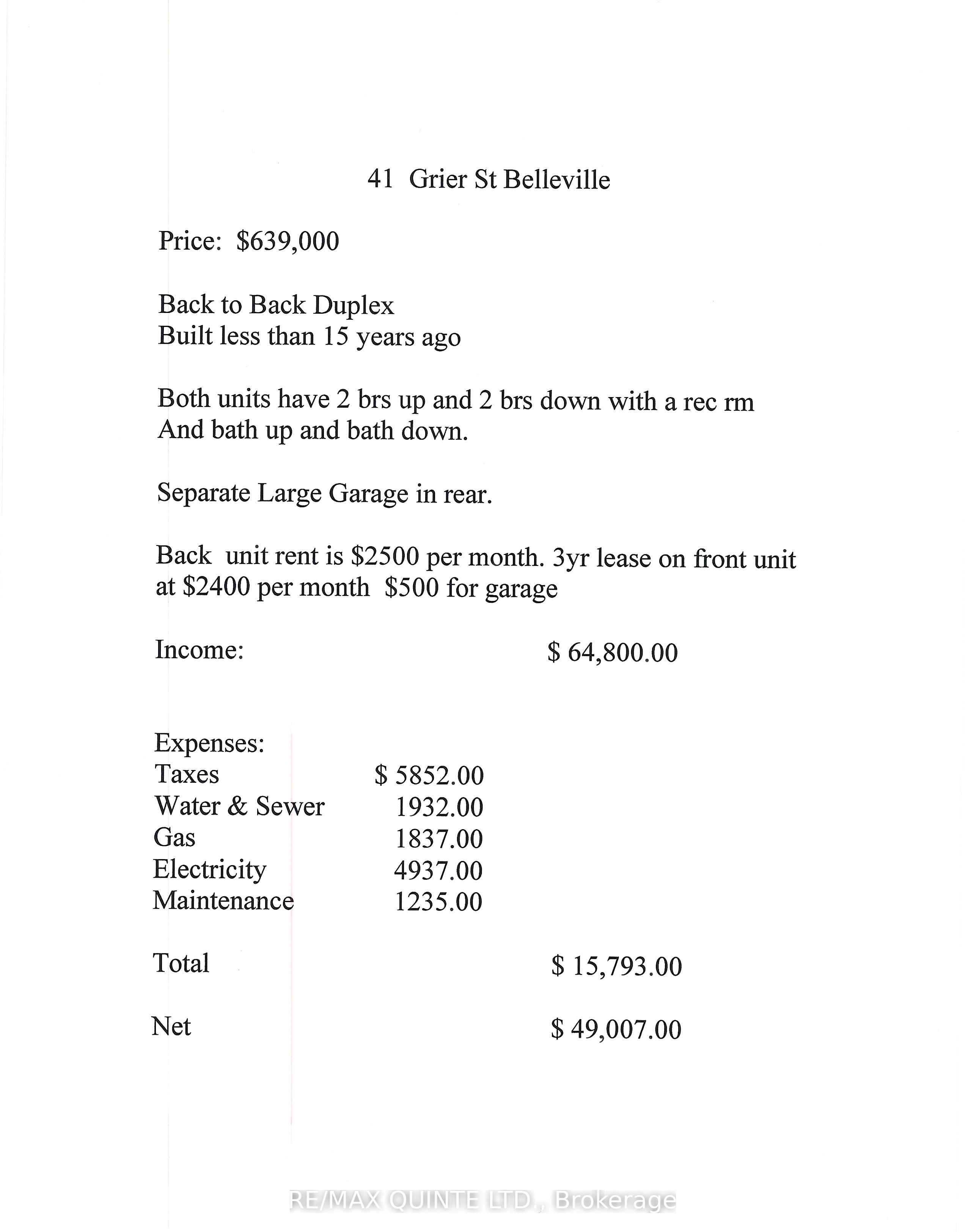 Additional image 3 of 41 Grier Street, Belleville, ON, K8P 2Z9