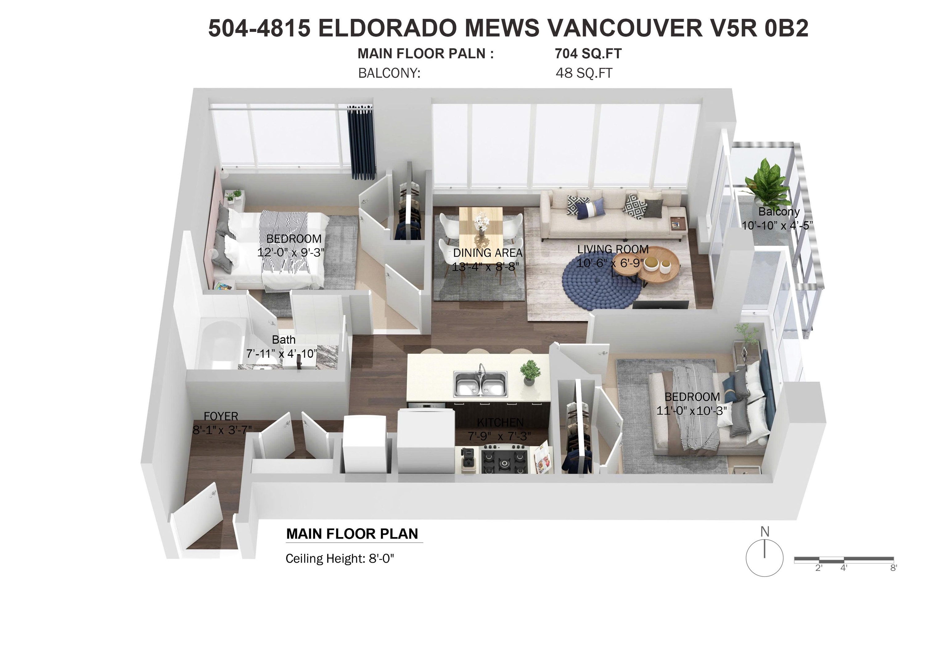 Additional image 2 of 504-4815 Eldorado Mews, Vancouver, BC, V5R 0B2