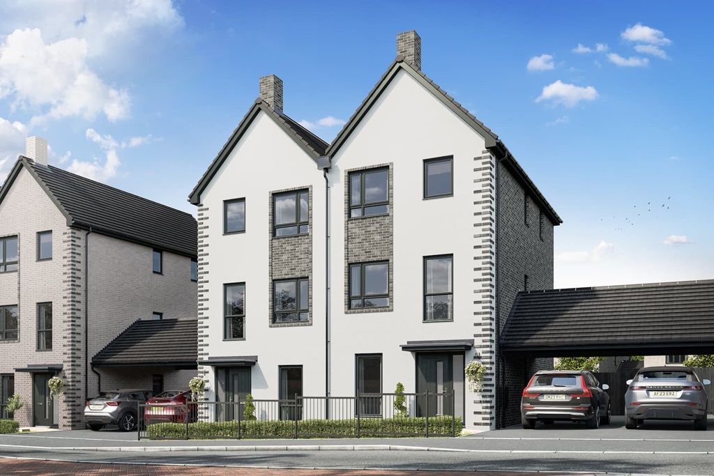 3 bed semi-detached house for sale"The Altbury - Plot 682" at Hampden Fields East, Wendover Road, Aylesbury HP22