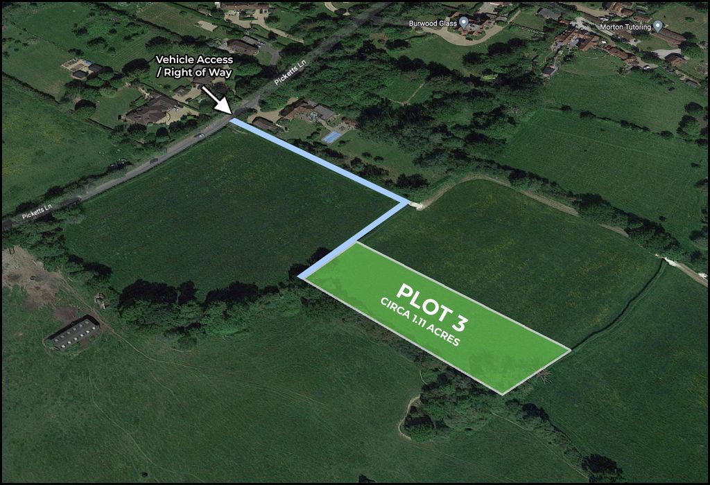 Land for salePlot 3, Picketts Lane, Horley, Surrey RH1