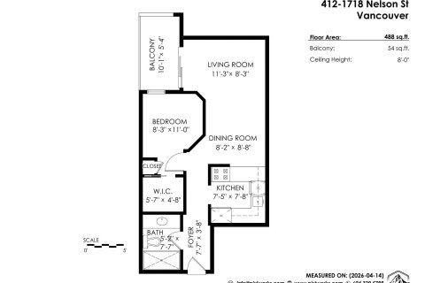 Additional image 8 of 412-1718 Nelson Street, Vancouver, BC, V6G 1M8