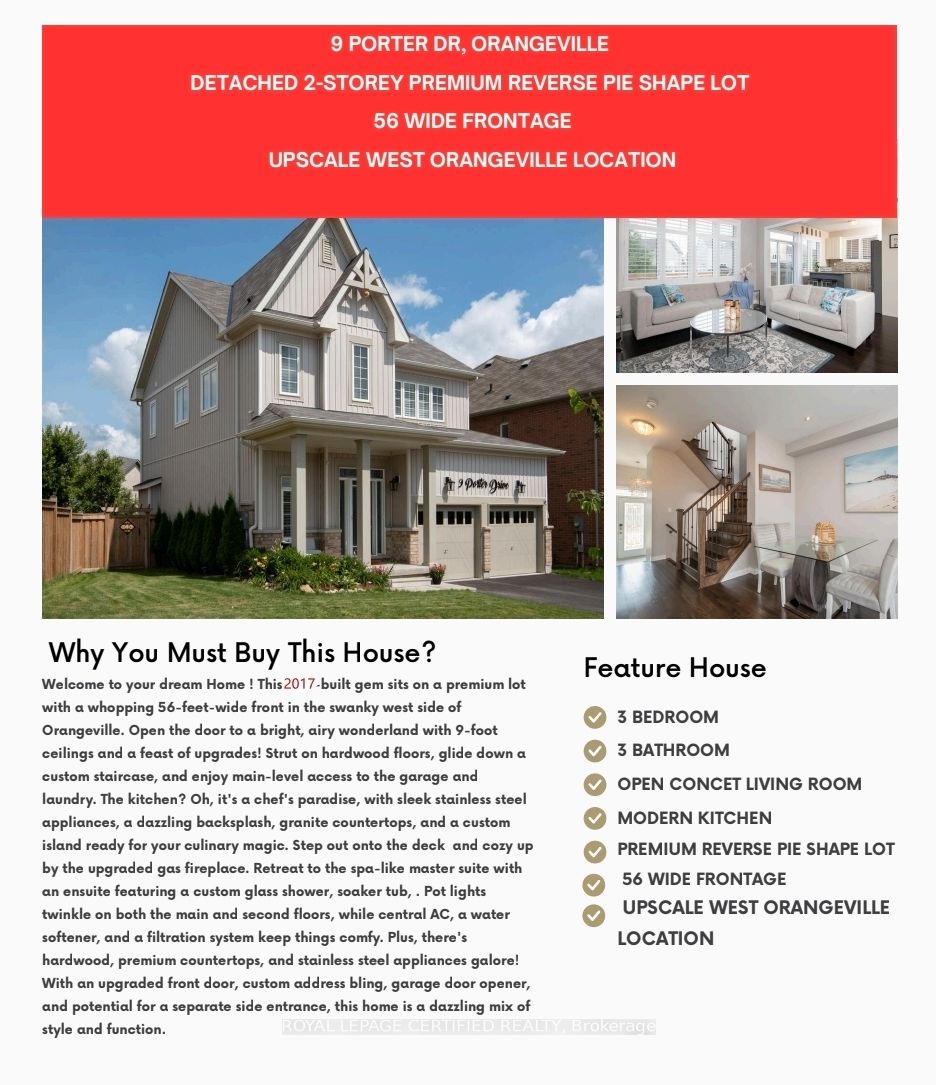 Additional image 3 of 9 Porter Drive, Orangeville, ON, L9W 6Z4