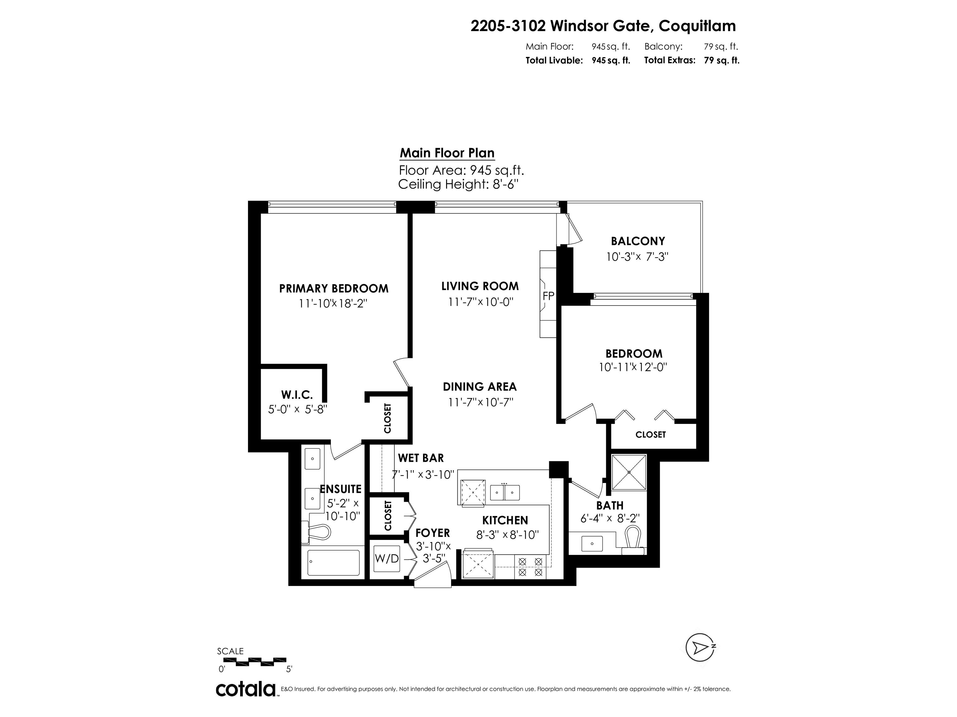Additional image 2 of 2205-3102 Windsor Gate, Coquitlam, BC, V3B 0J3