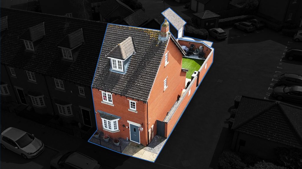 3 bed end terrace house for saleGreetham Way, Syston, Leicestershire LE7