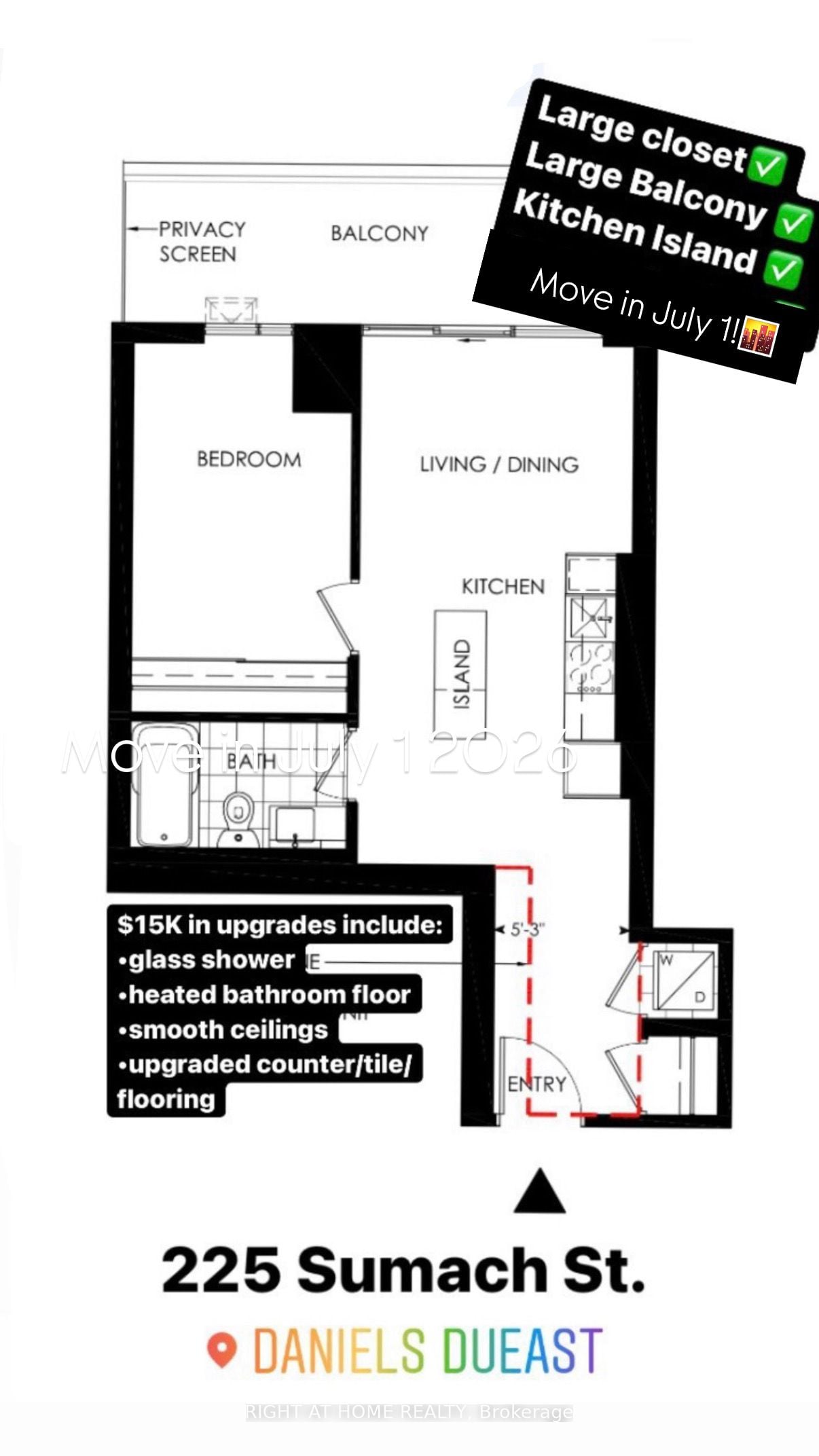 Additional image 3 of 1701-225 Sumach Street, Toronto, ON, M5A 0P8