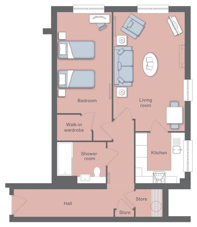 Additional image 12 of 1 bed flat for salePlot 32, Adam Lock Lodge, Glastonbury Road, Wells, Somerset BA5