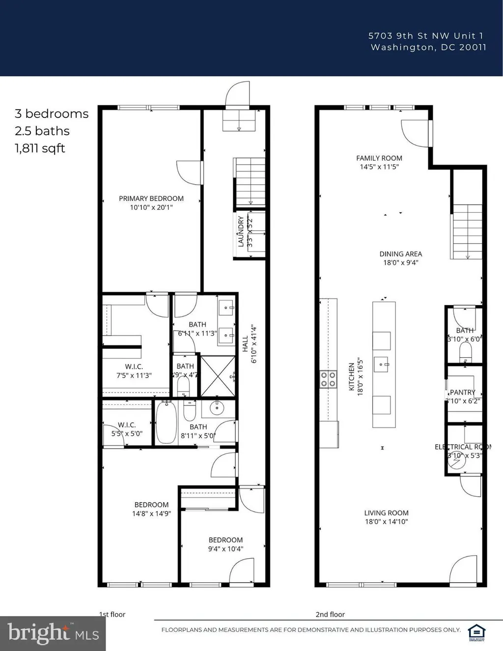 5703 9th Street NW Unit 1, Washington, DC 20011