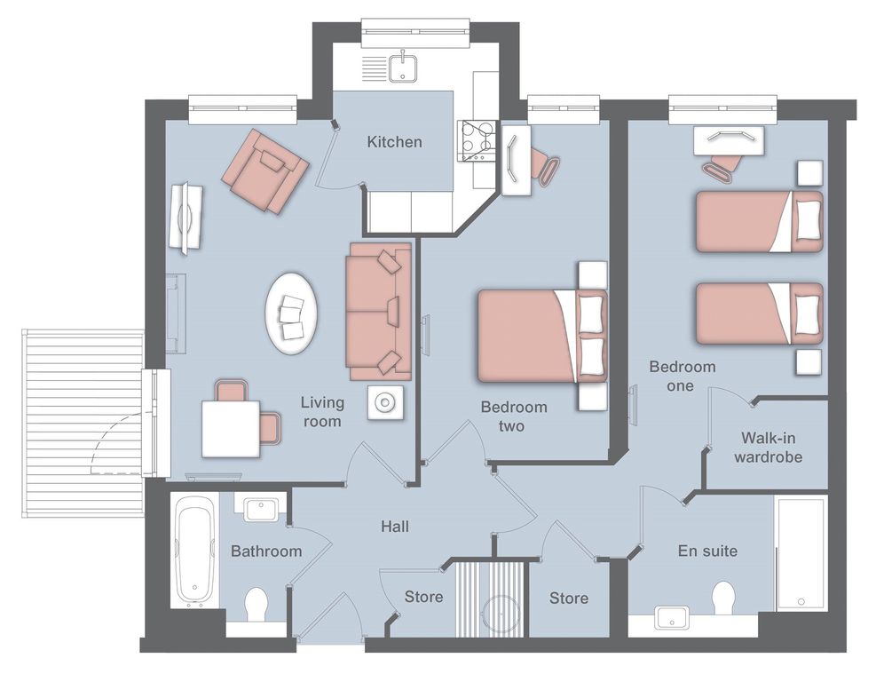 Additional image 12 of 2 bed flat for salePlot 36, Adam Lock Lodge, Glastonbury Road, Wells, Somerset BA5