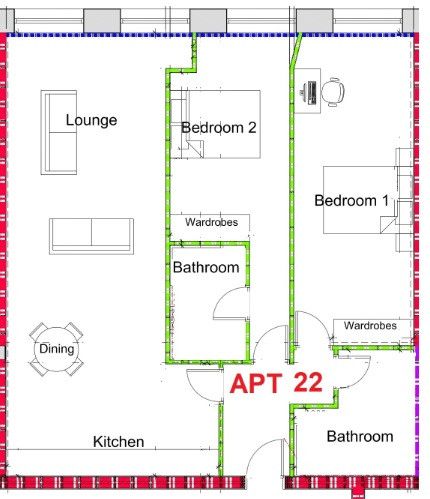 Additional image 10 of 2 bed flat to rentBuckingham House, Glovers Court, Preston, Lancashire PR1