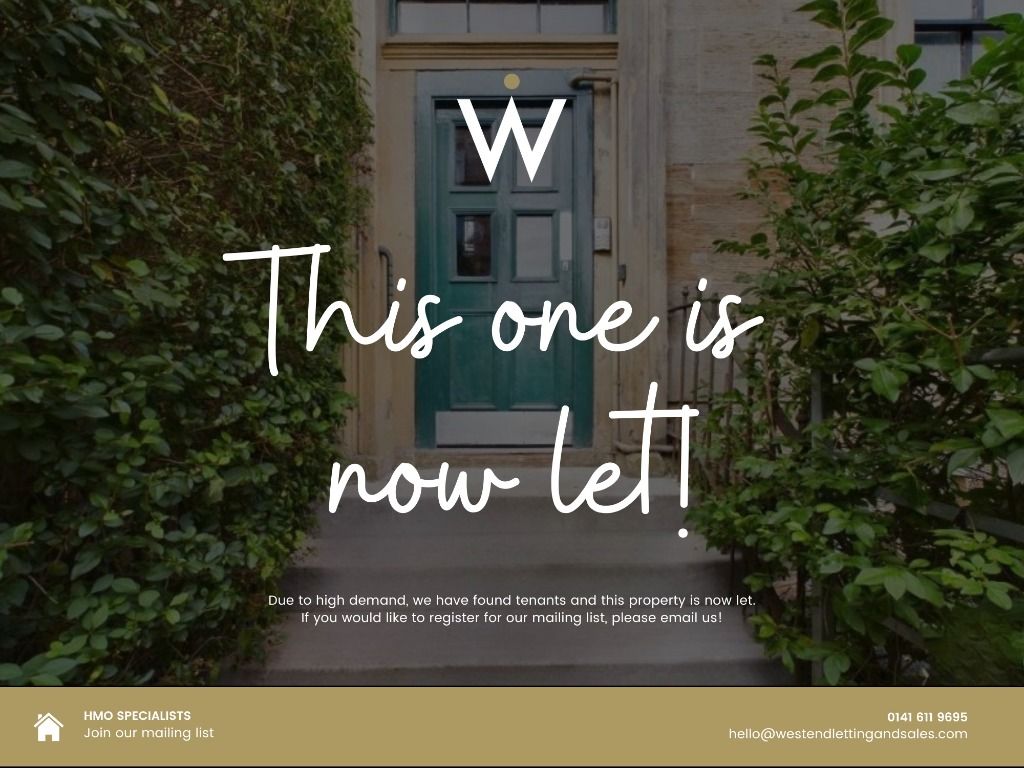 Additional image 2 of 3 bed flat to rentHMO Sanda Street, West End, Glasgow G20