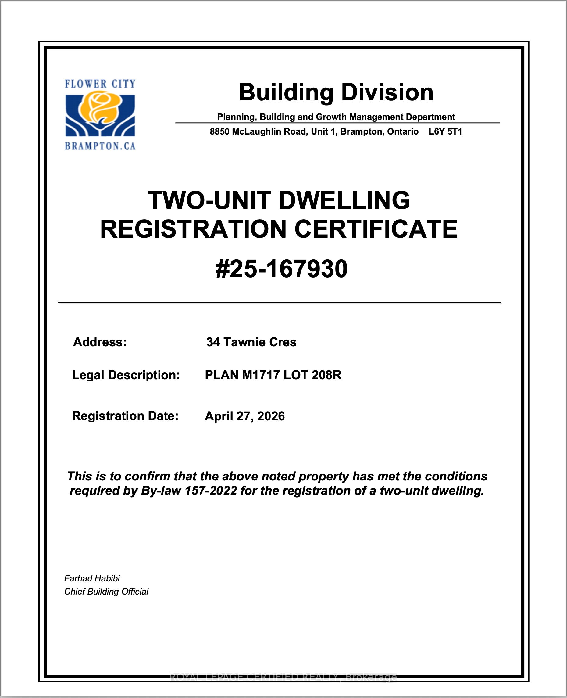 Additional image 5 of 34 Tawnie (lower) Crescent, Brampton, ON, L6X 0L7