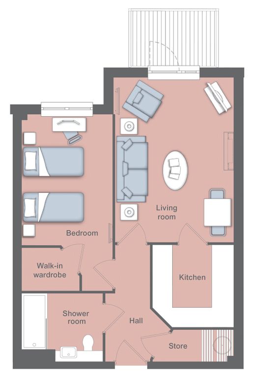 Additional image 11 of 1 bed flat for salePlot 37, Adam Lock Lodge, Glastonbury Road, Wells, Somerset BA5