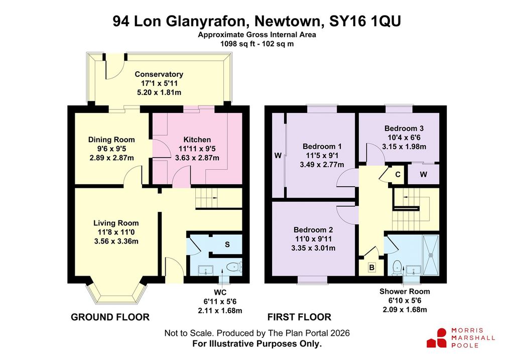 Additional image 22 of 3 bed terraced house for saleLon Glanyrafon, Newtown, Powys SY16