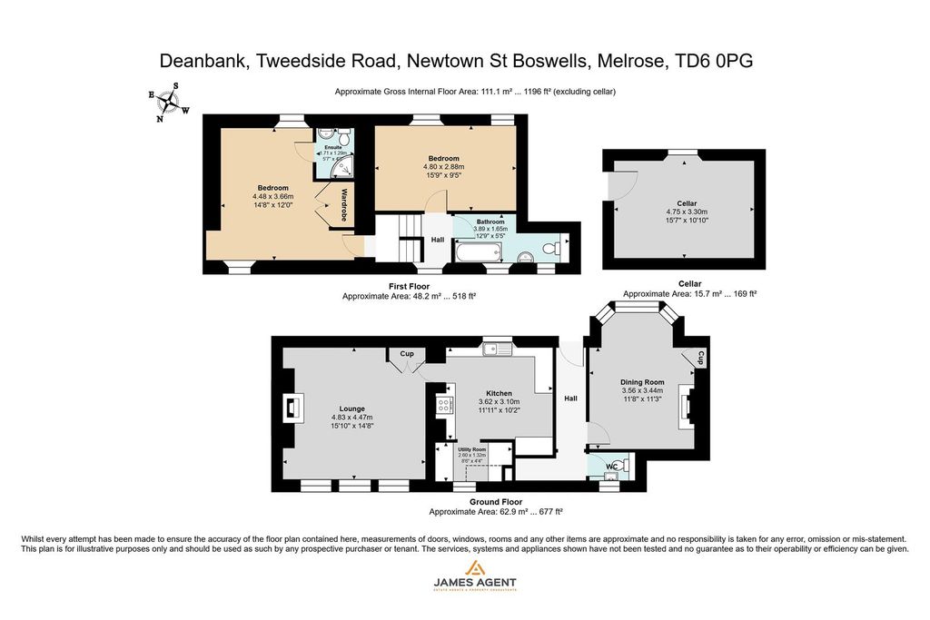 Additional image 49 of 2 bed end terrace house for saleDeanbank, Tweedside Road, Newtown St. Boswells, Melrose TD6