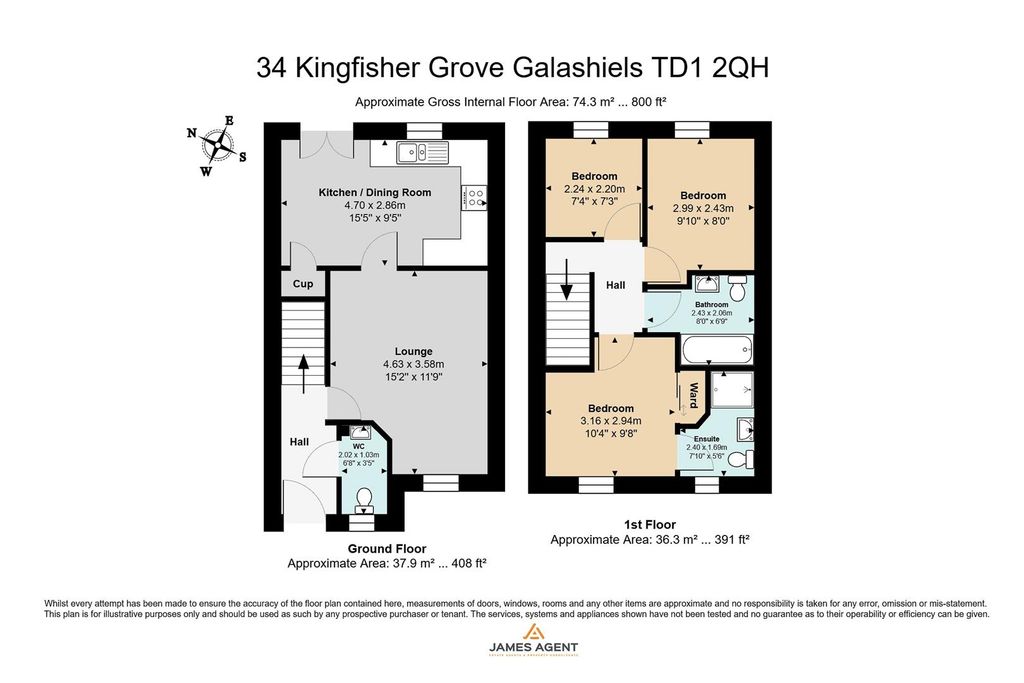 Additional image 36 of 3 bed end terrace house for sale34 Kingfisher Grove, Galashiels TD1