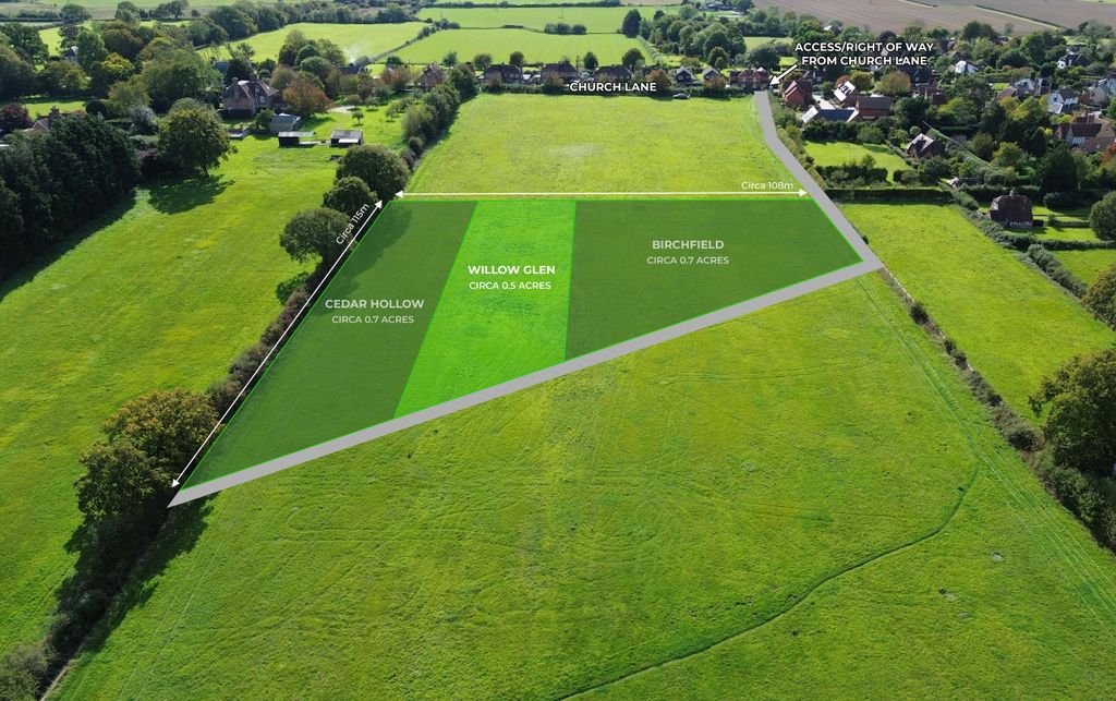 Land for saleWillow Glen, Church Lane, Ripe, Lewes, East Sussex BN8