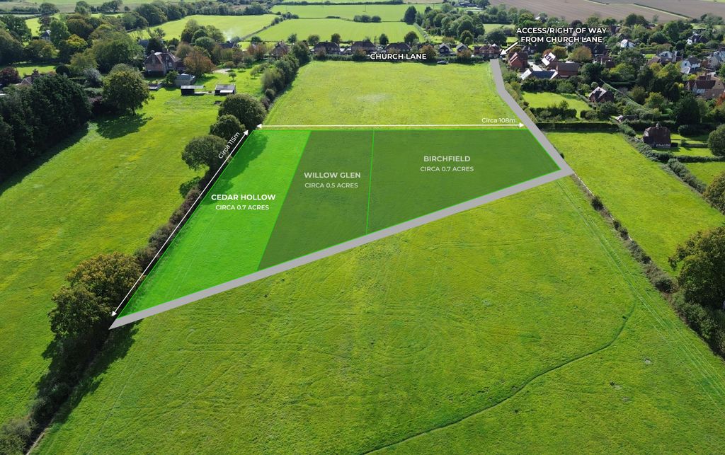 Land for saleCedar Hollow, Church Lane, Ripe, Lewes, East Sussex BN8