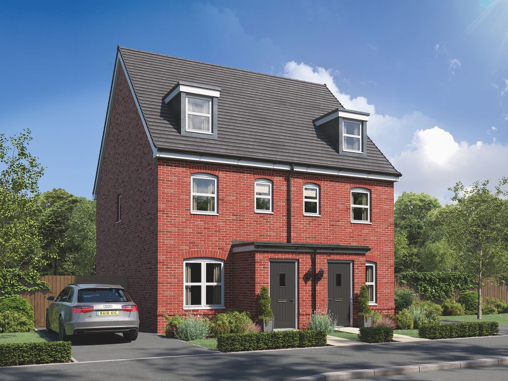 3 bed end terrace house for sale"The Saunton" at Caspian Crescent, Scartho Top, Grimsby DN33